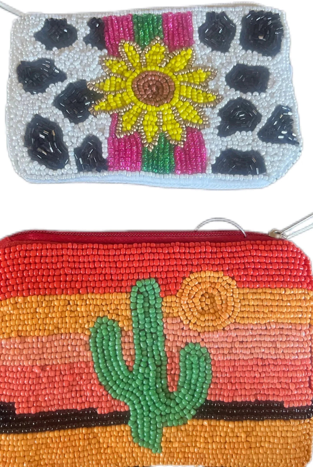 Boho Artisan Hand - Beaded Coin Pouch | Sunflower & Cactus Designs - Bella Blossom Boutique