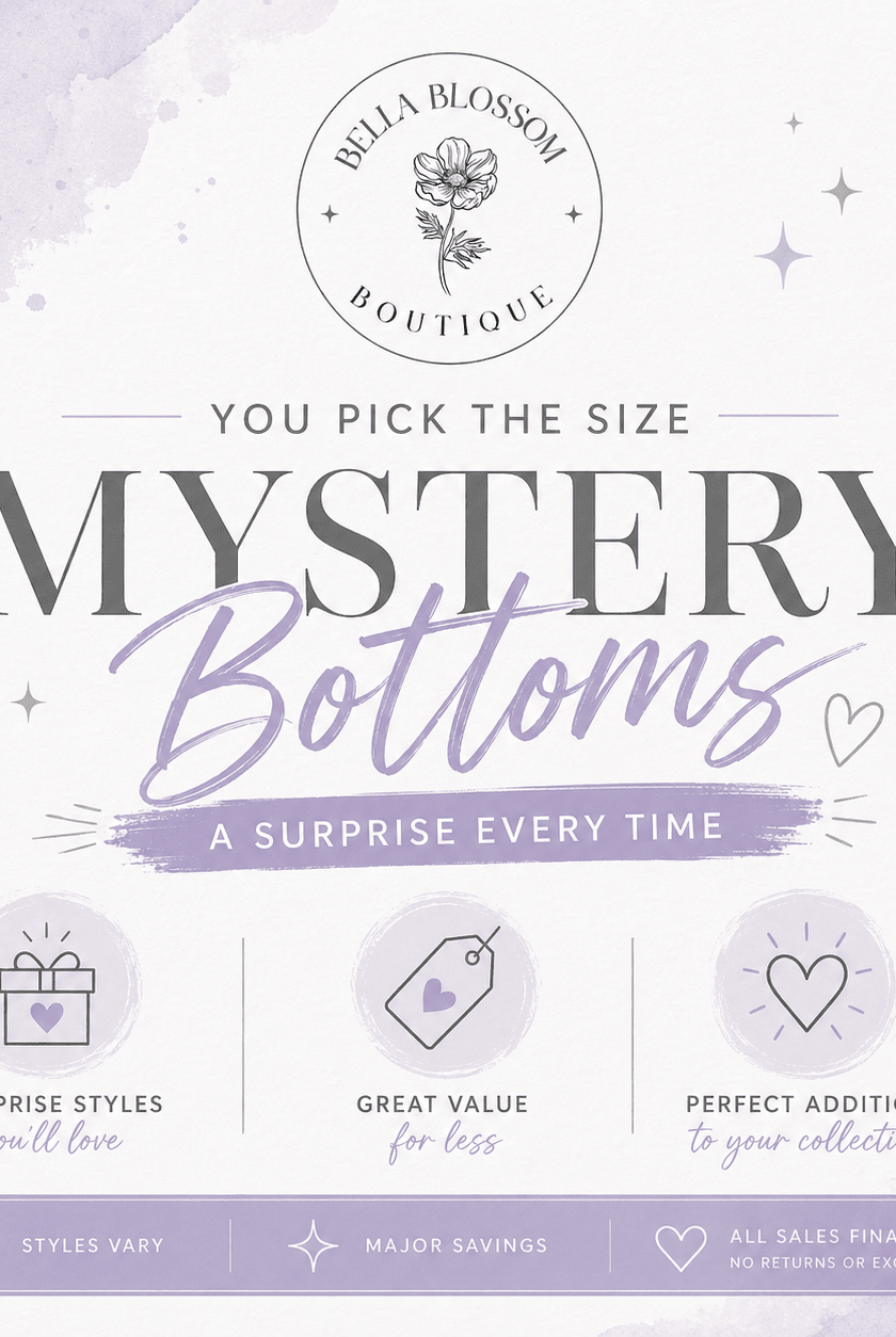 Boutique Mystery Bottoms – Surprise Women’s Pants, Leggings & Shorts - Bella Blossom Boutique