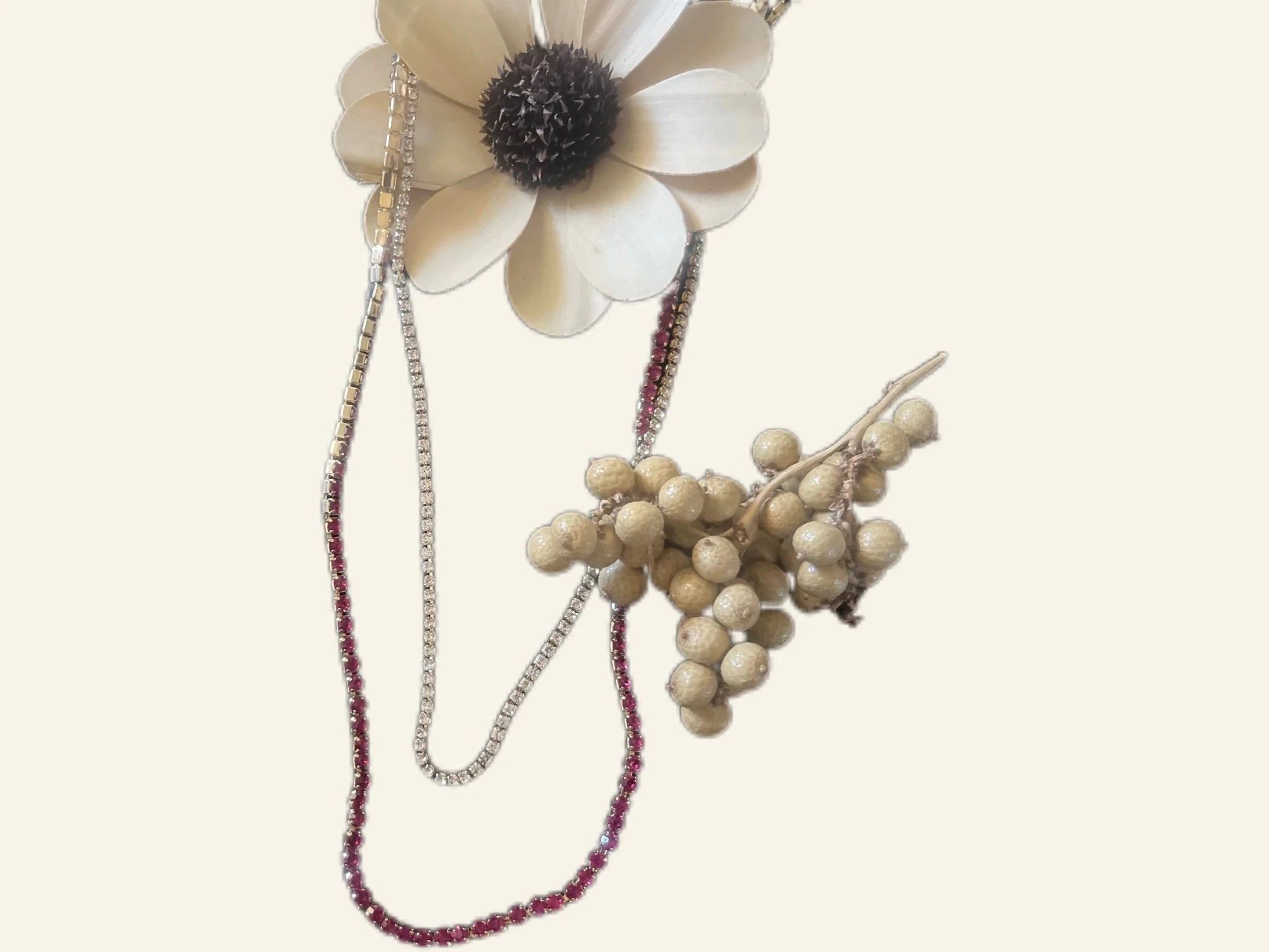Celestial Double Layered Rhinestone Necklace – Dainty Two - Tier Sparkle Jewelry - Bella Blossom Boutique