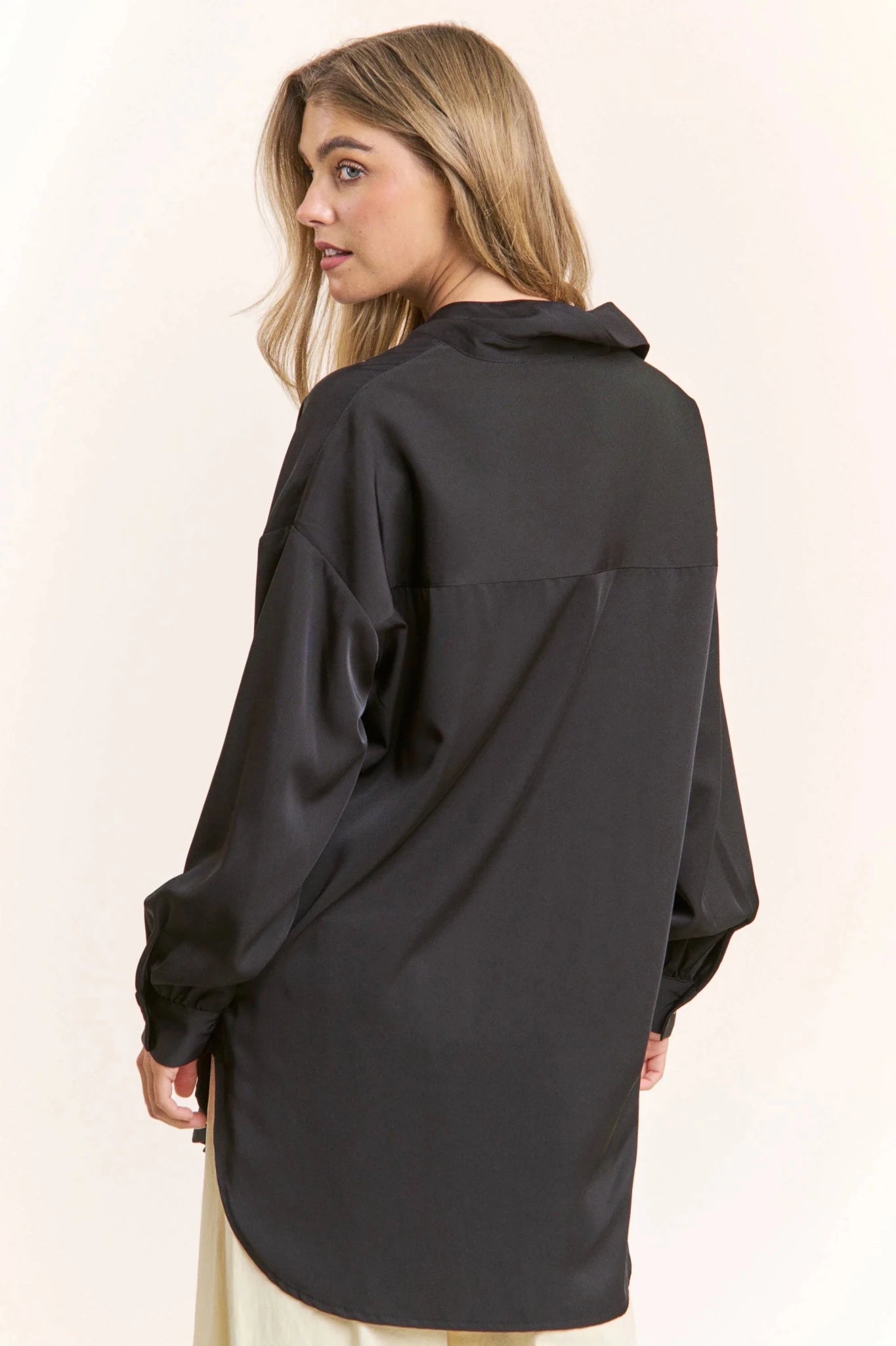 Celestial Gold Star Black Button - Up Blouse - Bella Blossom Boutique