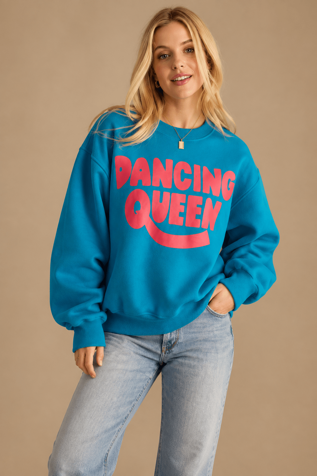 Dancing Queen Era Oversized Graphic Sweatshirt - Bella Blossom Boutique