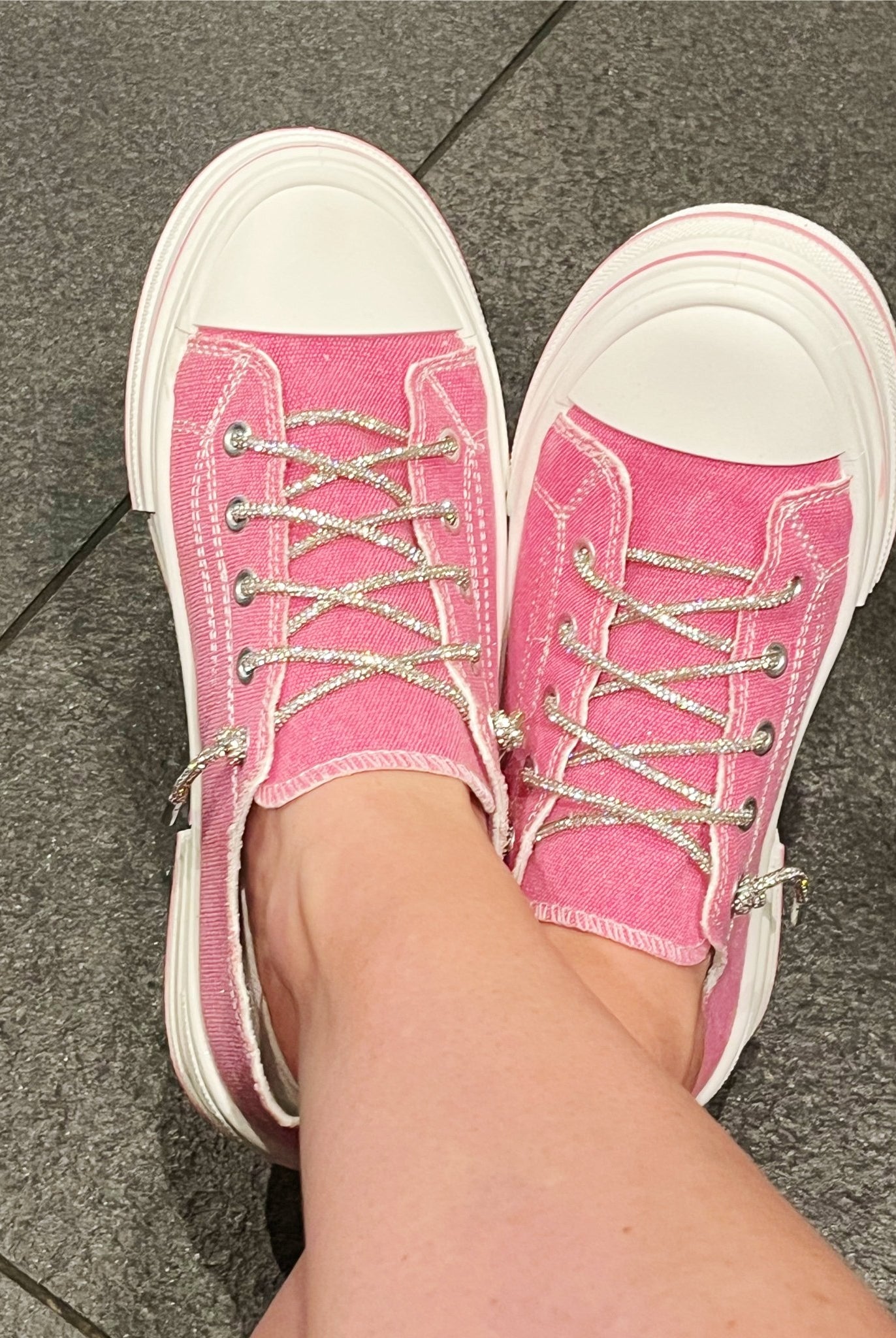 Dazzling Rhinestone Sneakers - Bella Blossom Boutique