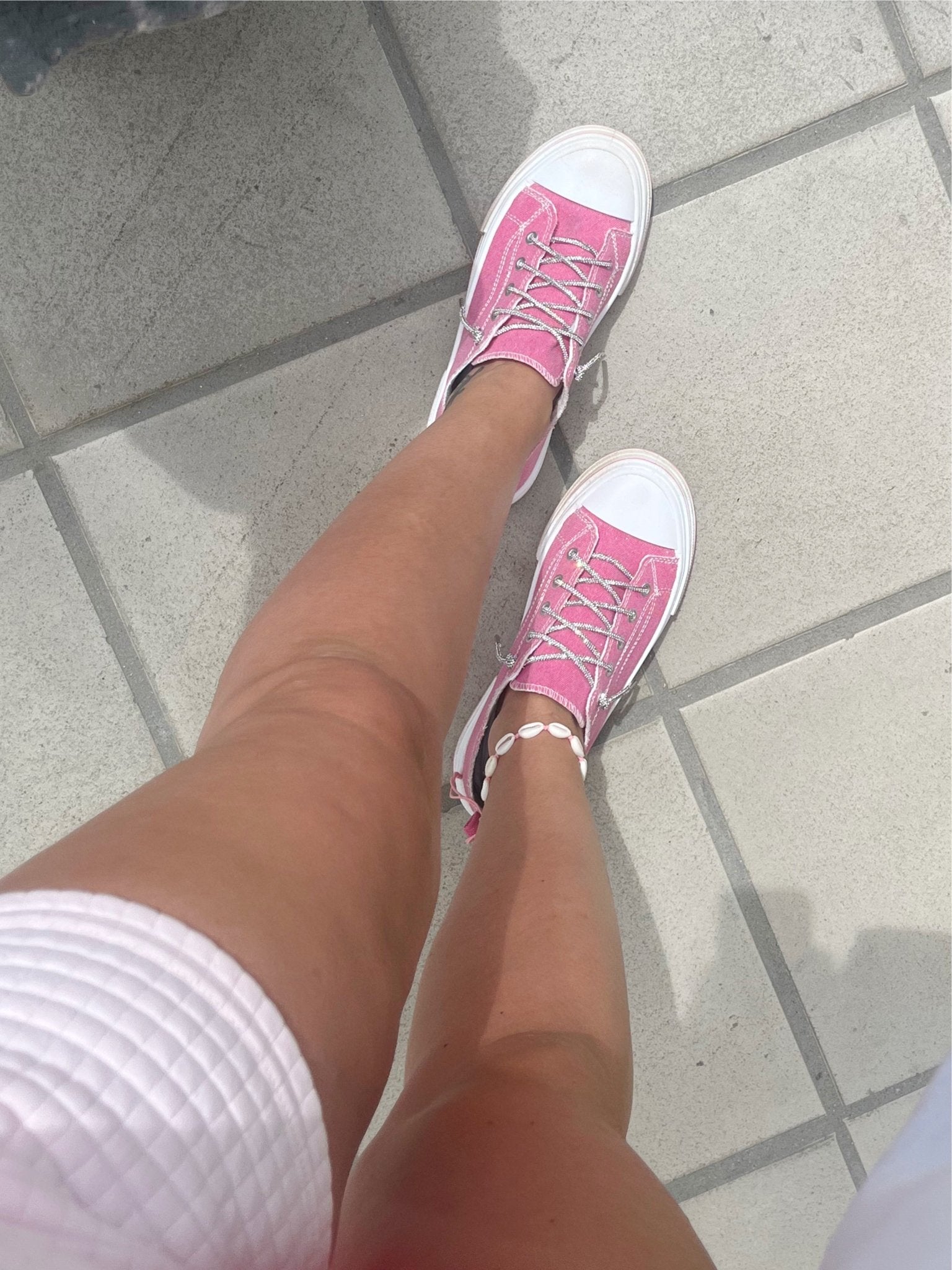 Dazzling Rhinestone Sneakers - Bella Blossom Boutique