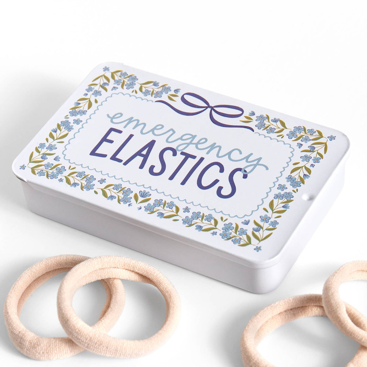 Emergency Elastics Travel Tin- 20 Hair Ties - Bella Blossom Boutique