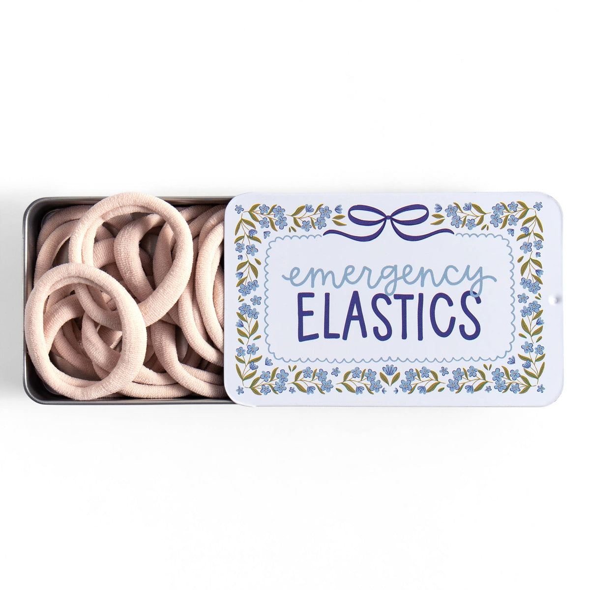 Emergency Elastics Travel Tin- 20 Hair Ties - Bella Blossom Boutique