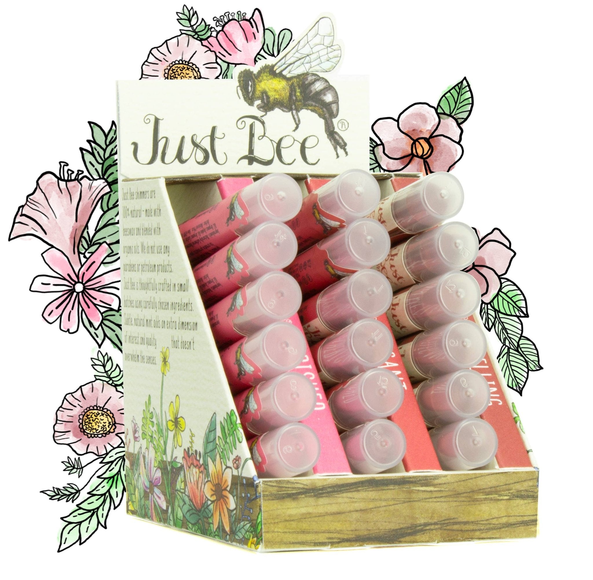 Just Bee Organic Lip Shimmer - Dark - Bella Blossom Boutique