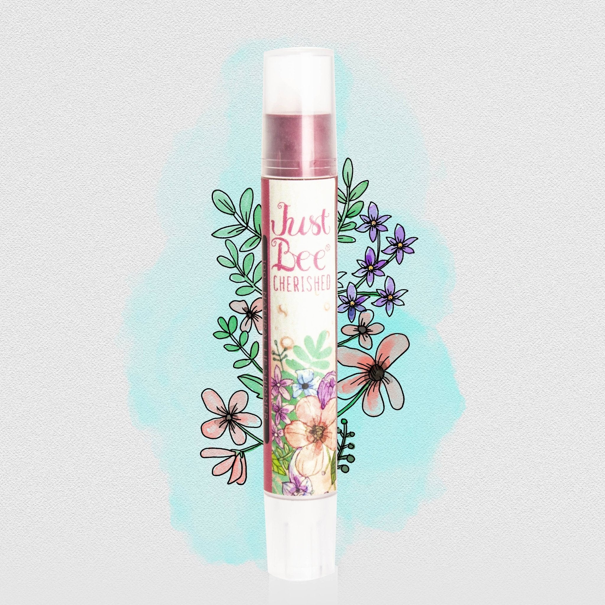 Just Bee Organic Lip Shimmer - Dark - Bella Blossom Boutique