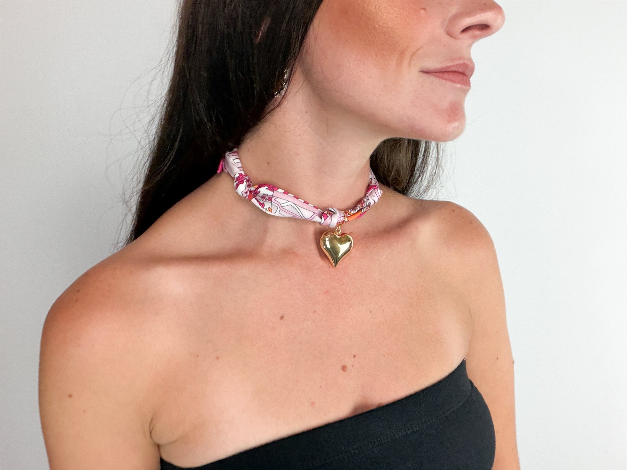 Luxe Mystery Scarf Necklace – Premium Pendant Boutique Accessory - Bella Blossom Boutique