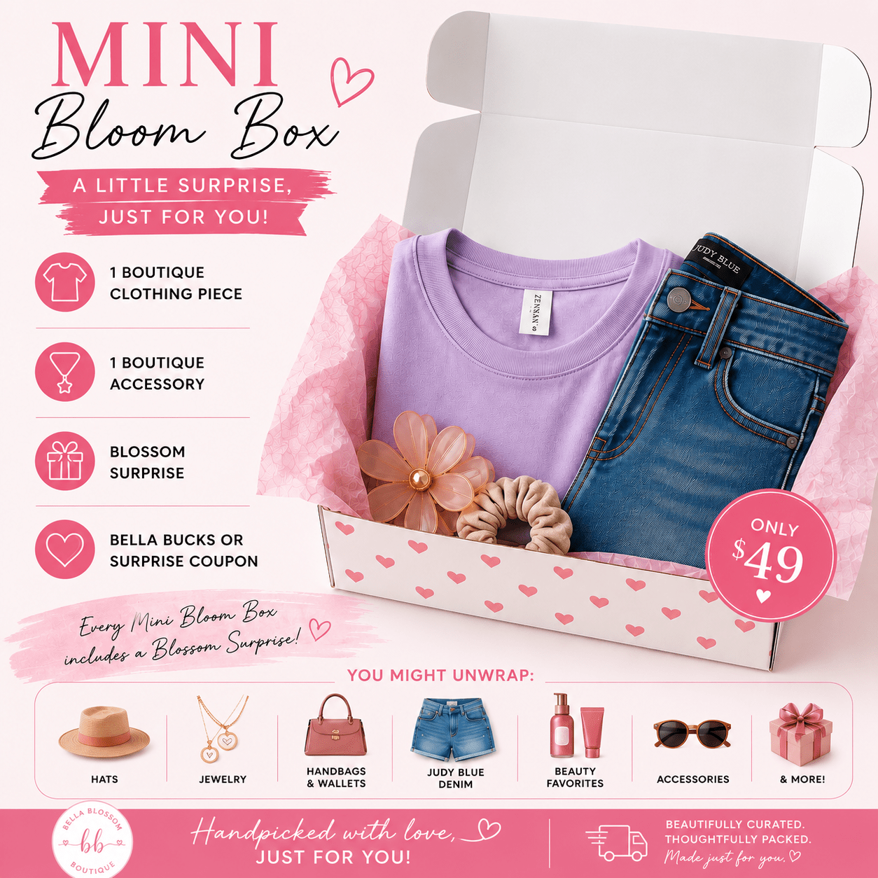 Mini Bloom Box - Bella Blossom Boutique