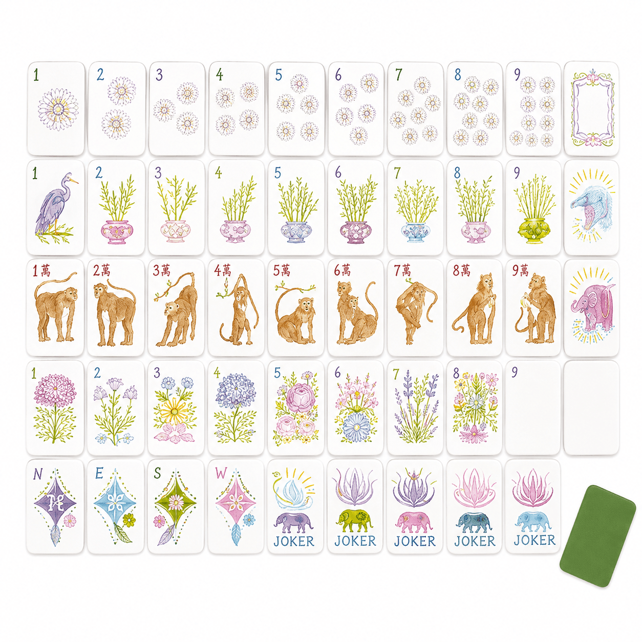 Moon Tiger Luxury American Mahjong Set – Complete Artist-Designed Kit Pre Order - Bella Blossom Boutique