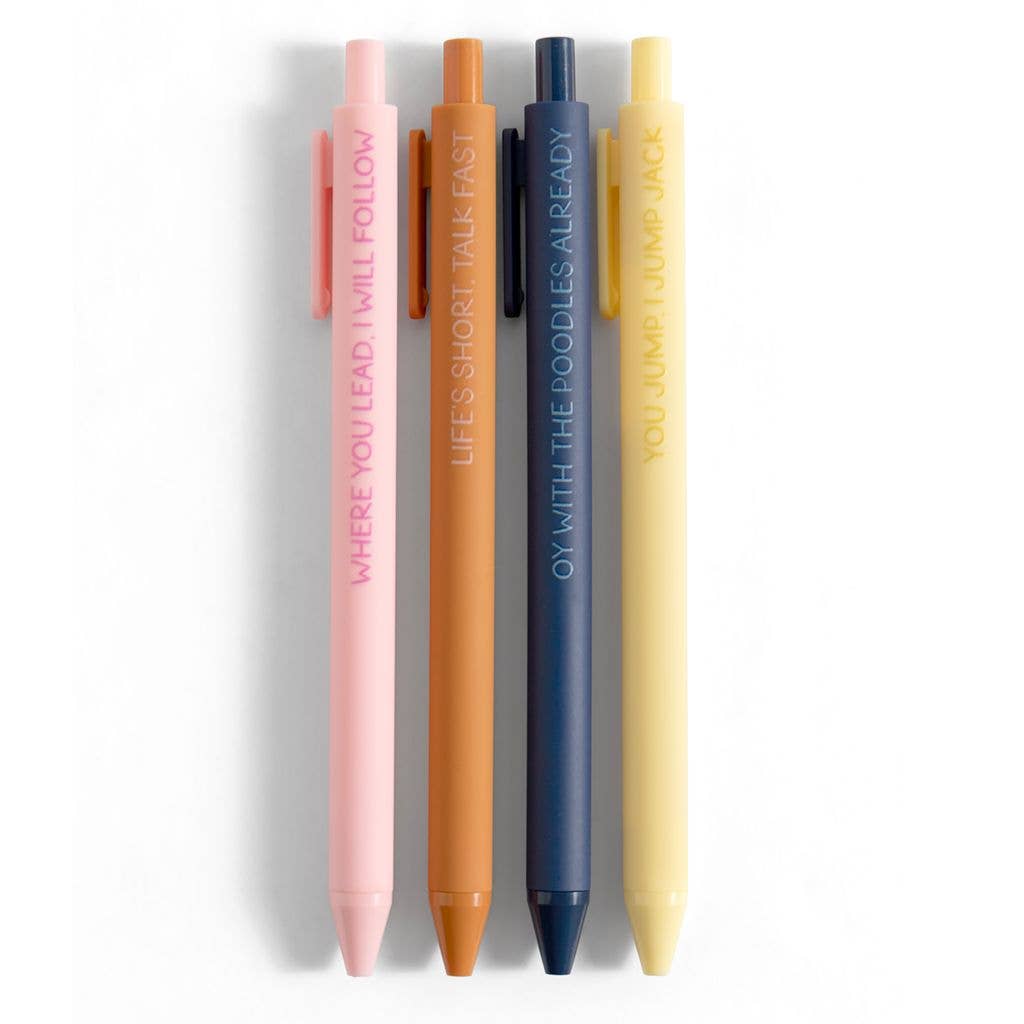 Multicolor Stars Hollow Quotes Pen Set - Bella Blossom Boutique