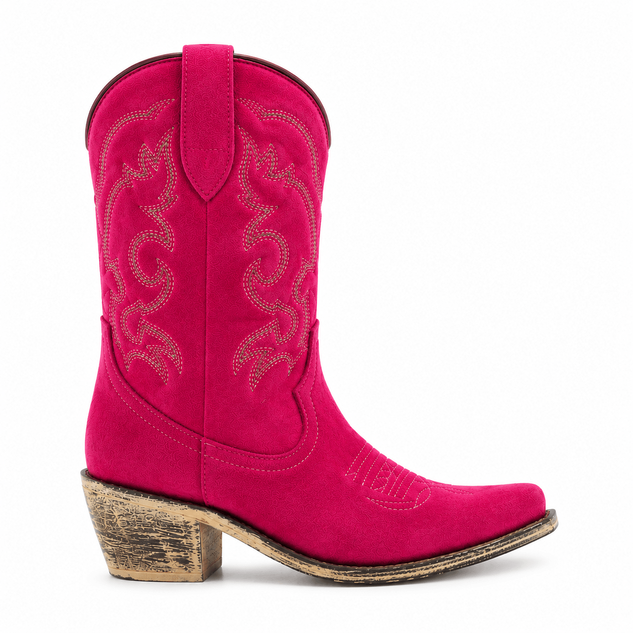 Rosa Viva: Premium Fuchsia Pink Handmade Western Boots - Bella Blossom Boutique