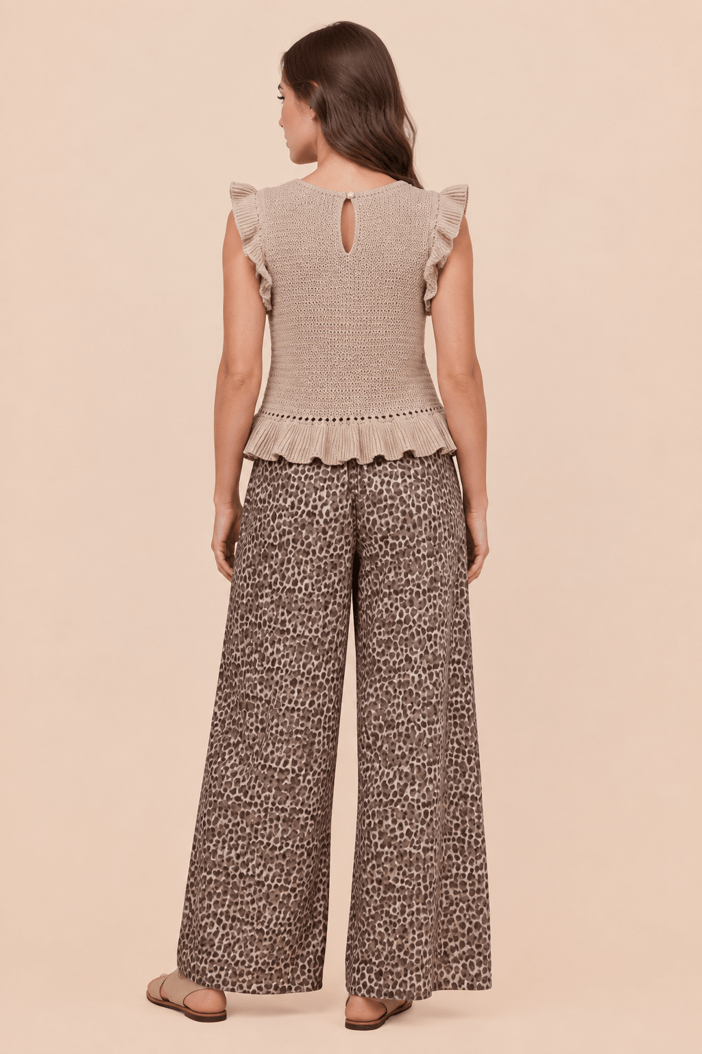 Ruffled Sweater Knit Top - Bella Blossom Boutique