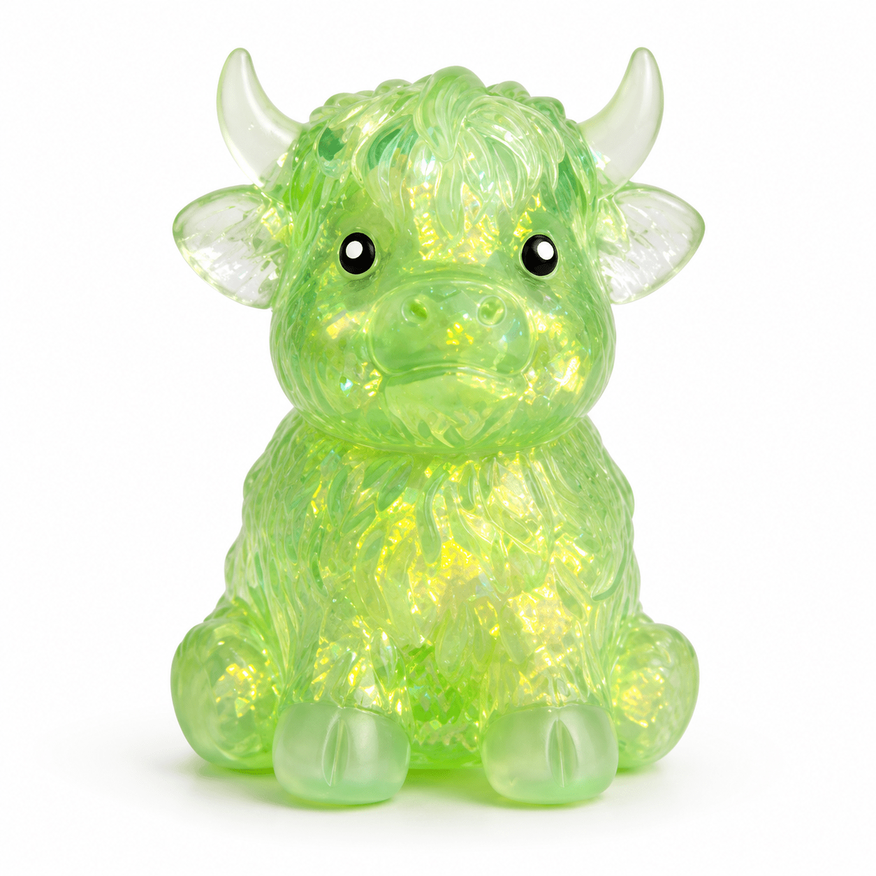 Shimmering Highland Cow Squishy – Sensory FidgeT Toy: 3 Colors - Bella Blossom Boutique