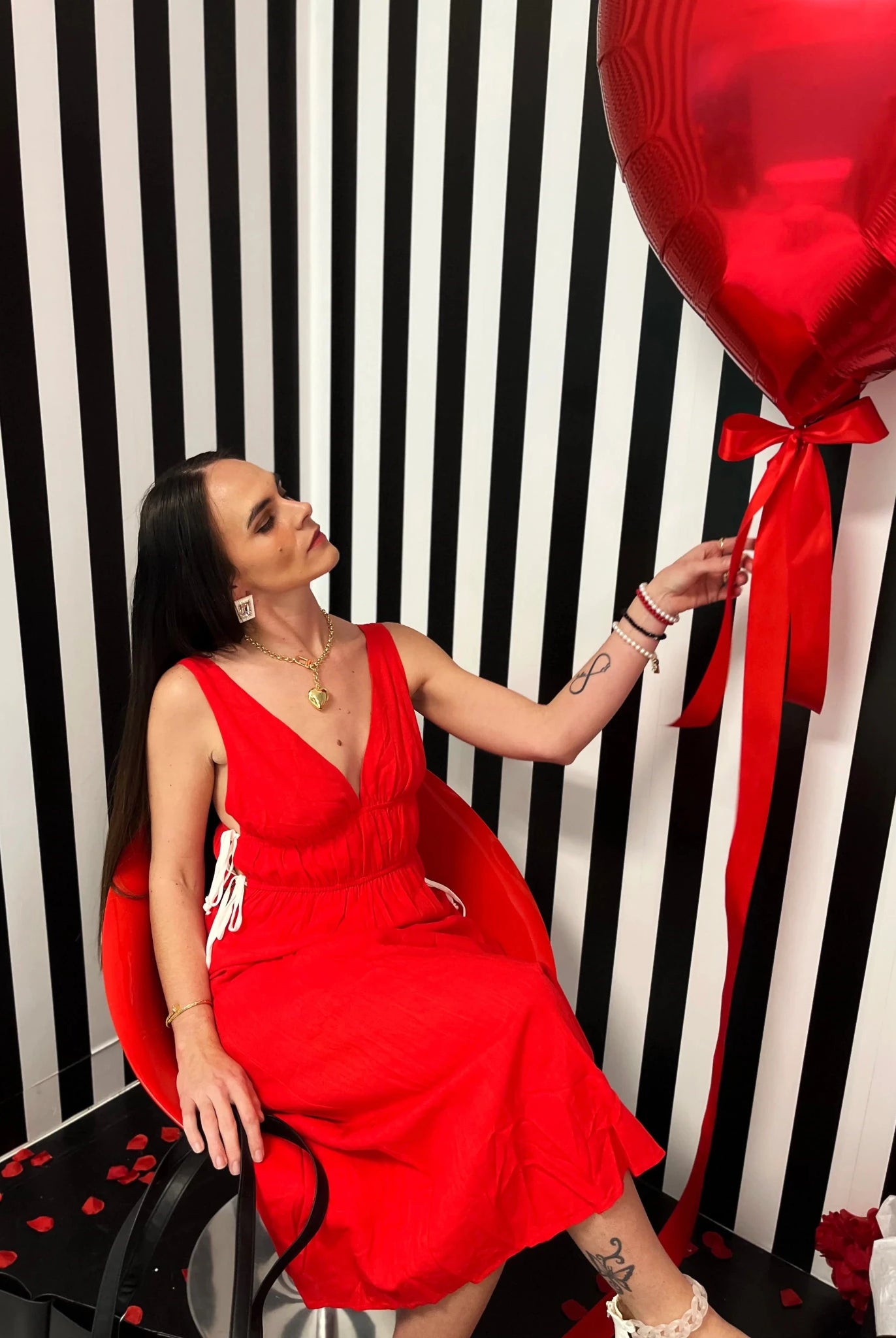 Siren Side - Cutout Maxi Dress – Elegant Red Evening Gown - Bella Blossom Boutique