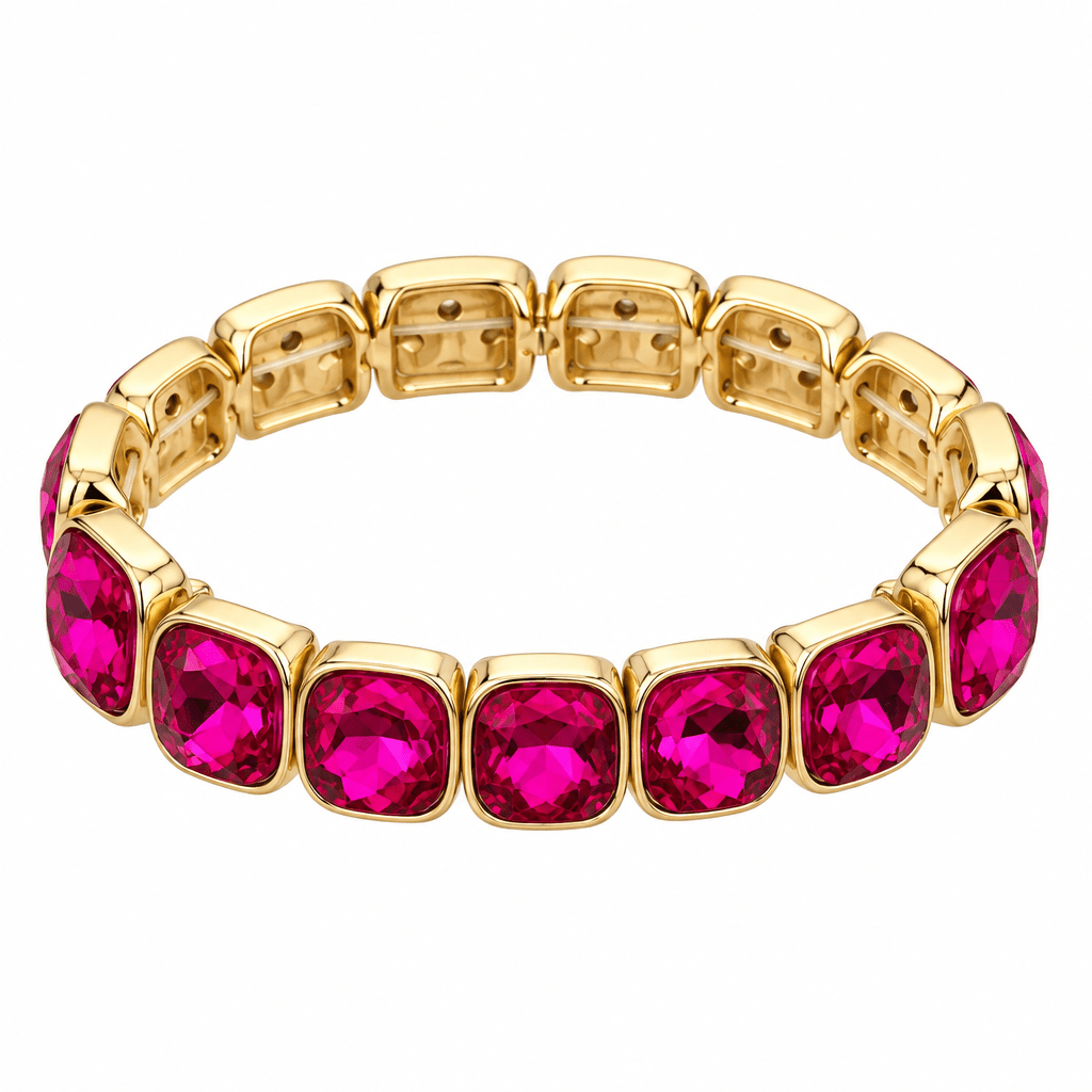 Square Rhinestone Bracelet - Bella Blossom Boutique