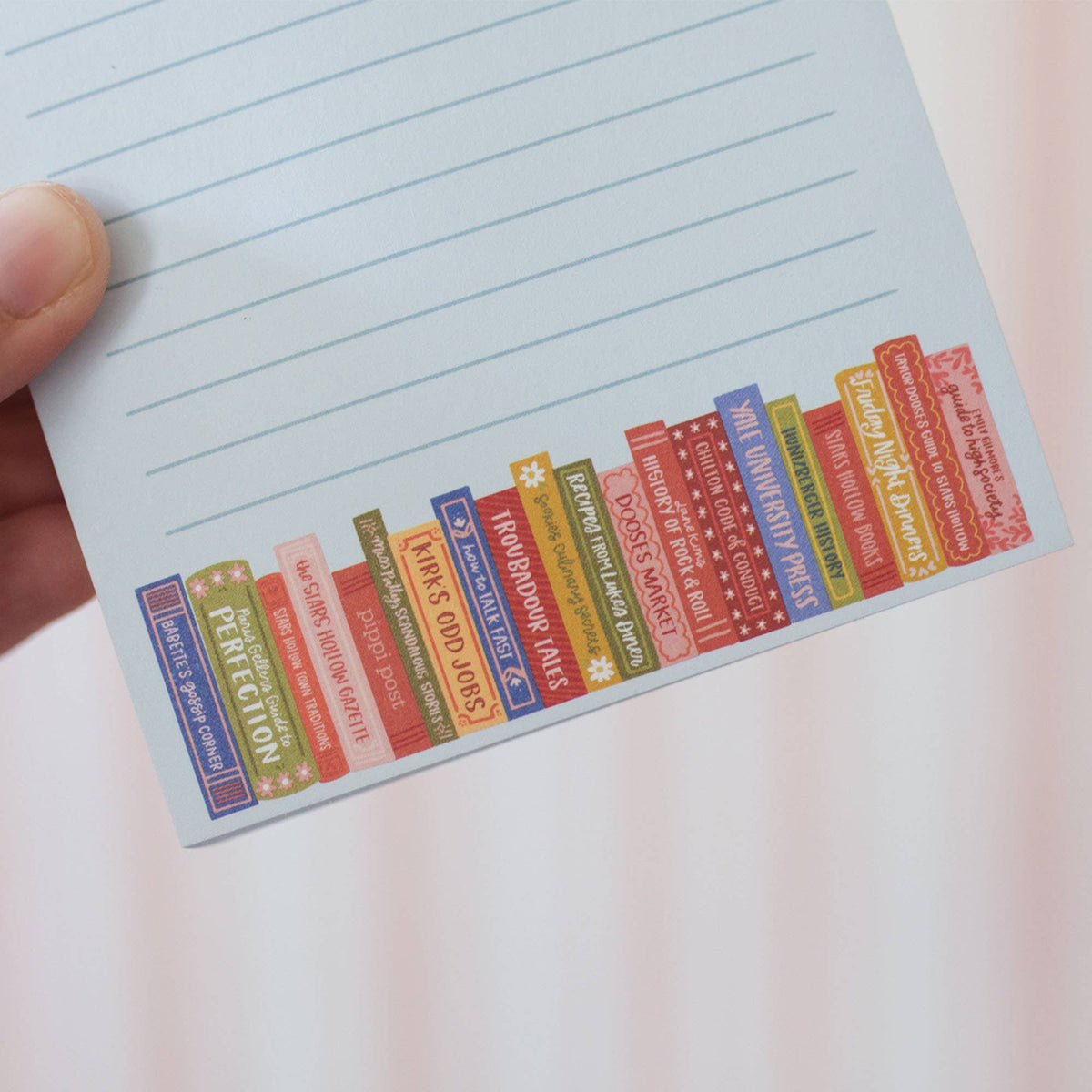 Stars Hollow Bookshelf Notepad - Bella Blossom Boutique
