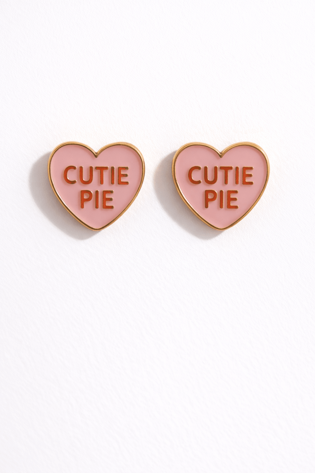 Sweetheart Conversation Heart Stud Earrings | XOXO & Cutie Pie - Bella Blossom Boutique