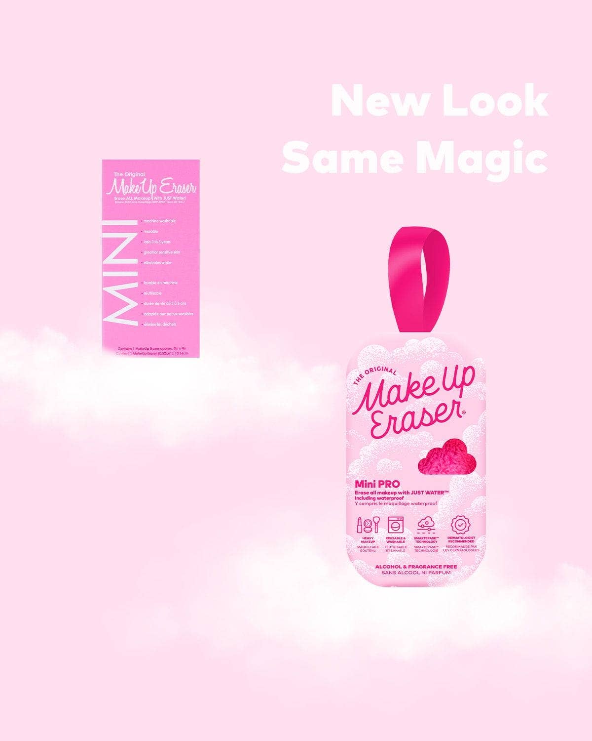 The Original MakeUp Eraser Mini PRO - Reusable Pink Makeup Remover - Bella Blossom Boutique