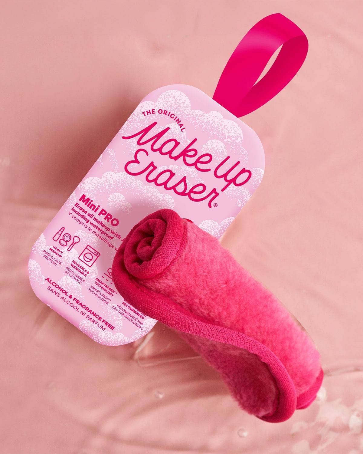 The Original MakeUp Eraser Mini PRO - Reusable Pink Makeup Remover - Bella Blossom Boutique