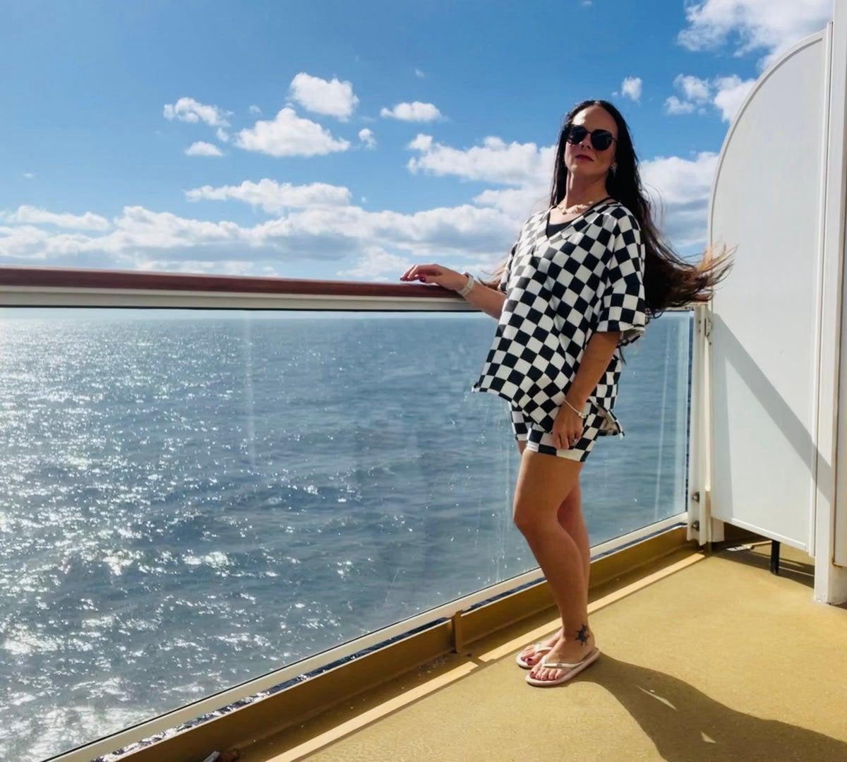 The Retro Luxe Checkerboard Two - Piece Set - Bella Blossom Boutique