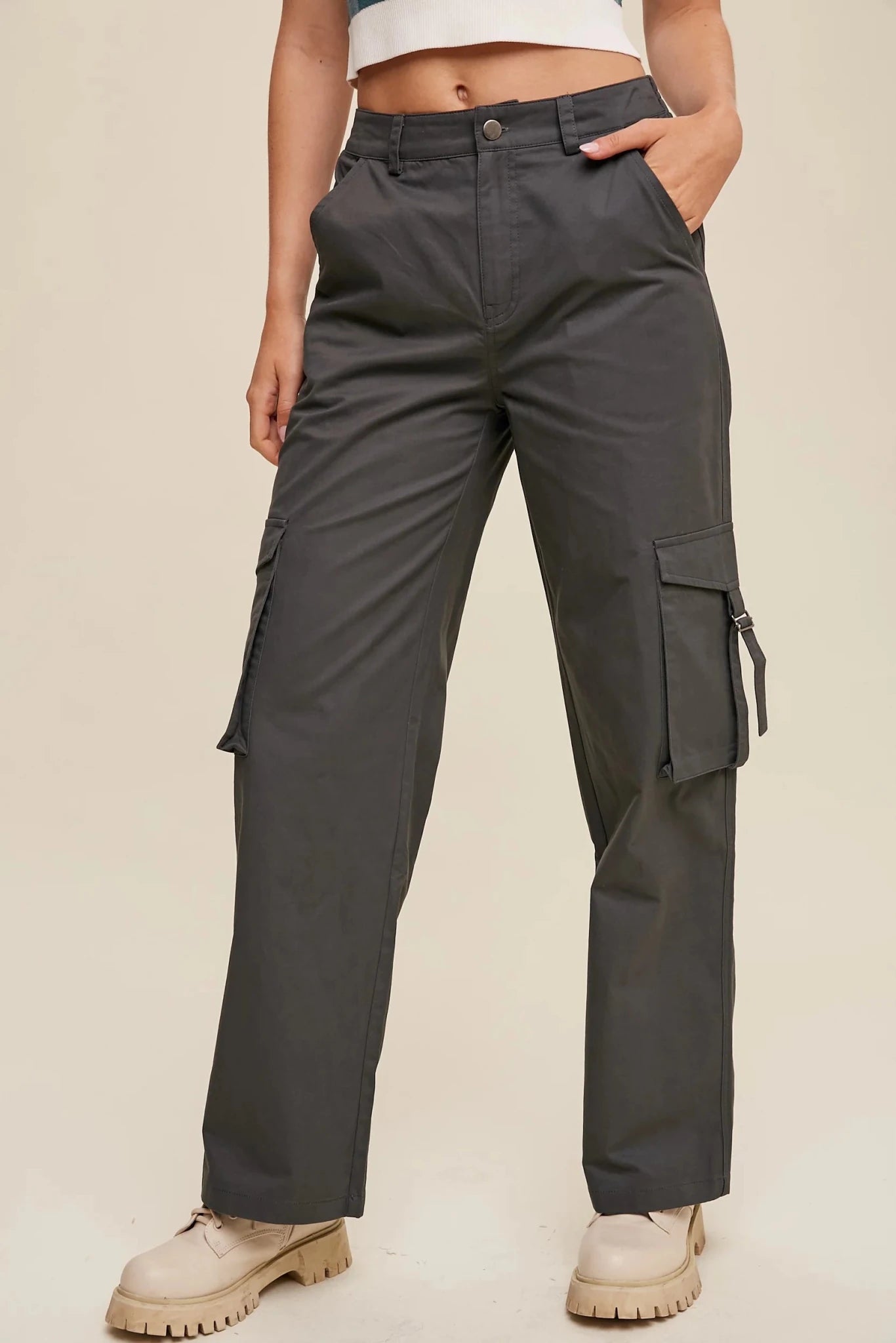 Urban Nomad Double - Pocket Cargo Pants – Relaxed Utility Fit - Bella Blossom Boutique