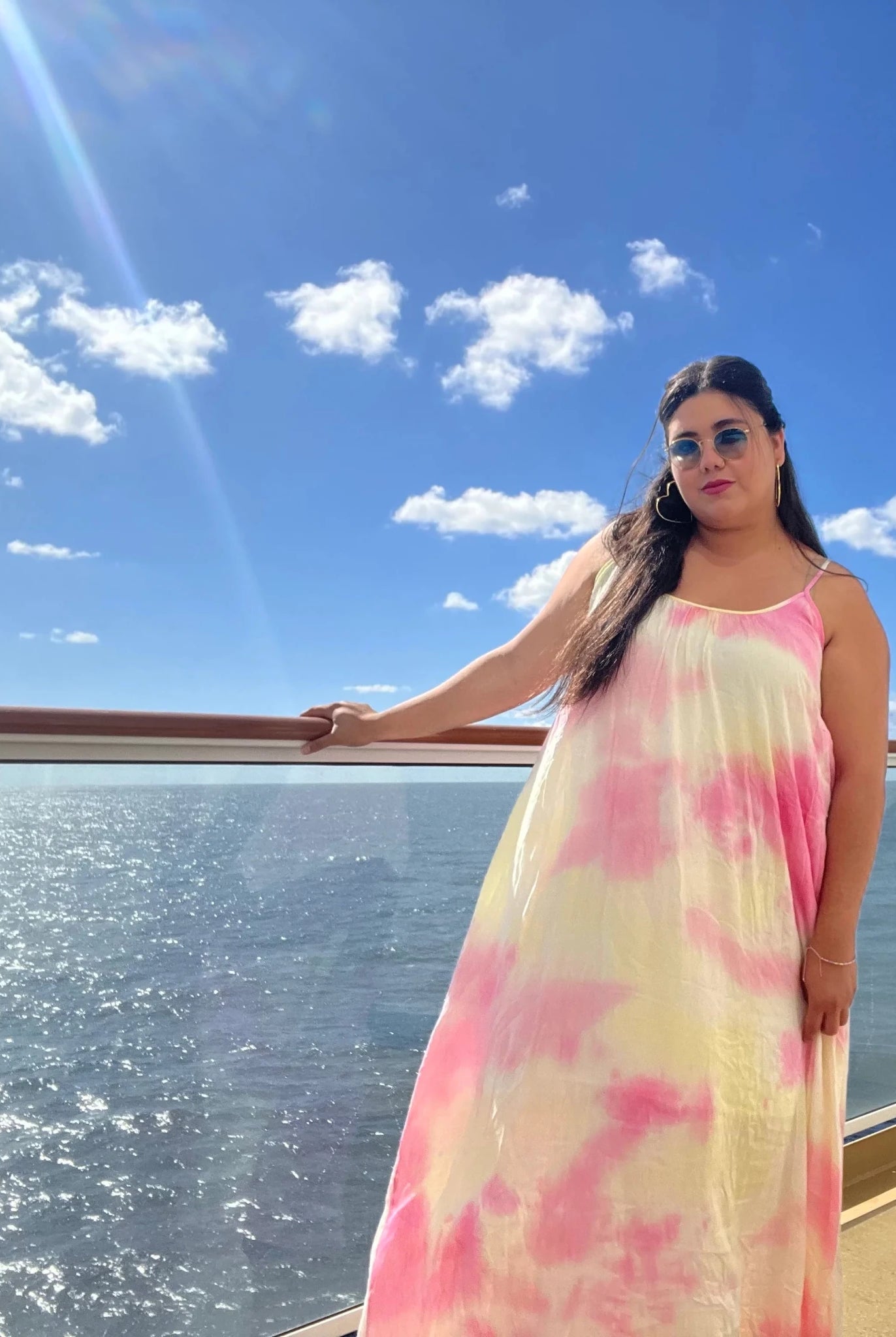 Vibrant Boho Tie - Dye Strappy Maxi Dress - Plus Size Comfort - Bella Blossom Boutique