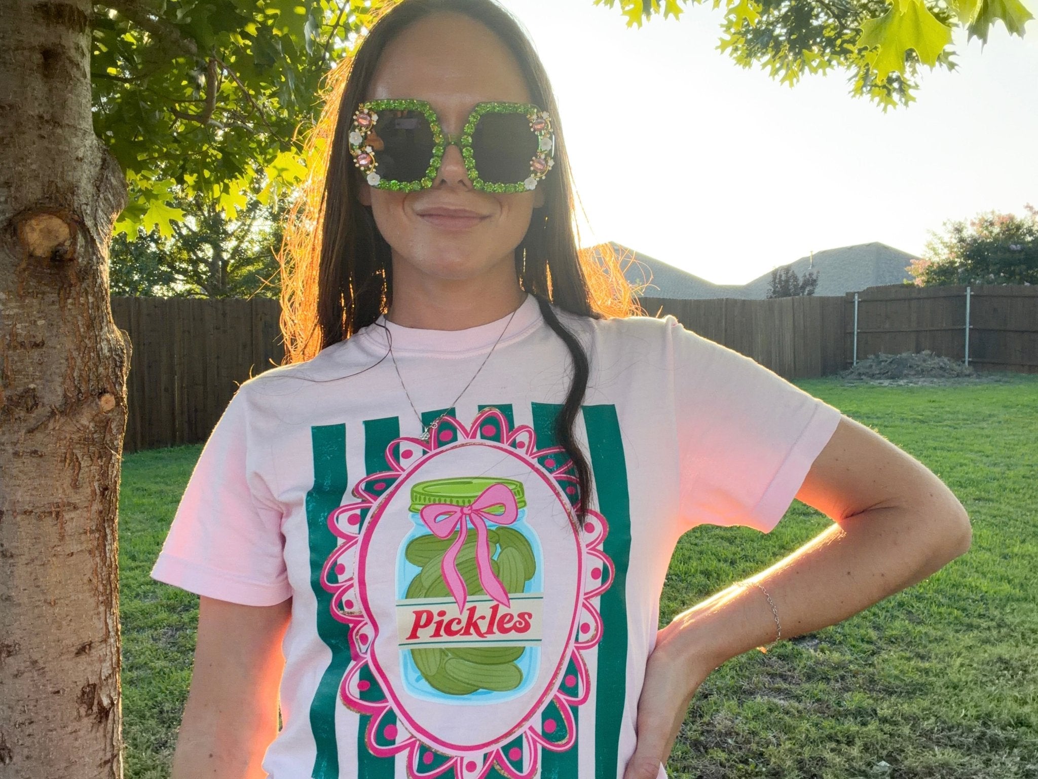 Vintage Coquette Pickle Jar Graphic Tee – Comfort Colors Blossom Pink - Bella Blossom Boutique