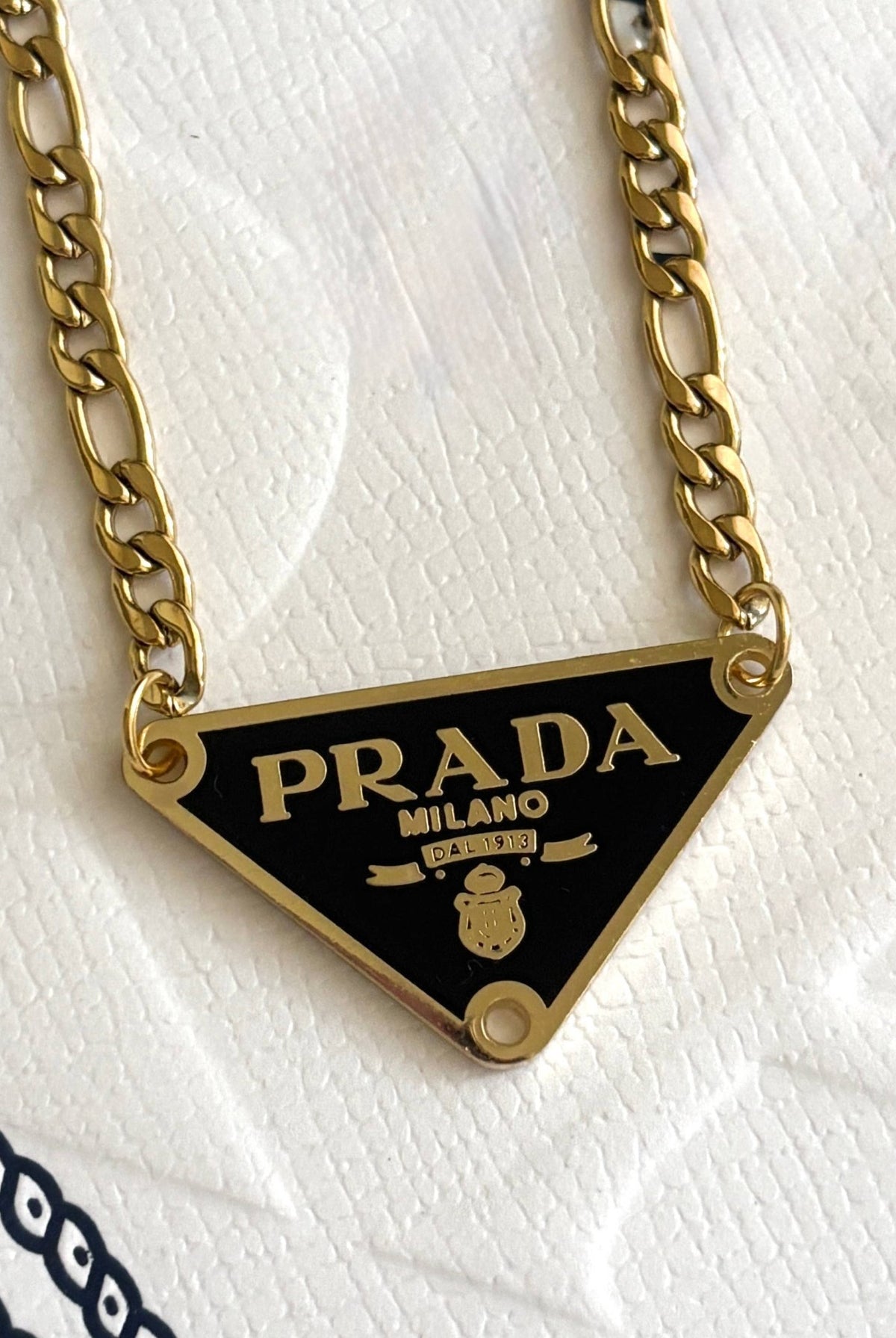 Vintage Designer Repurposed Black Pendant Necklace - Bella Blossom Boutique