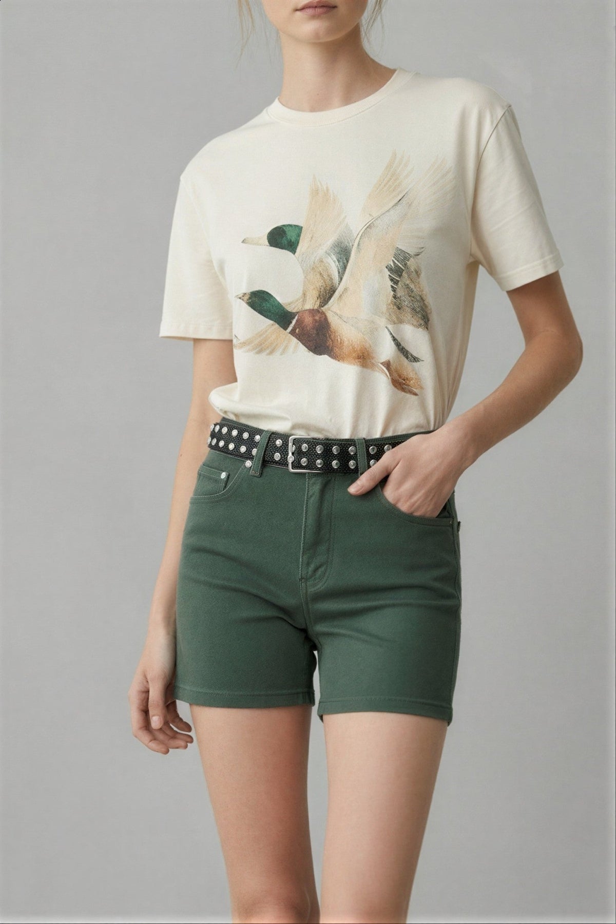 Vintage Mallard Flight Graphic Tee – Ultra-Soft Relaxed Fit - Bella Blossom Boutique