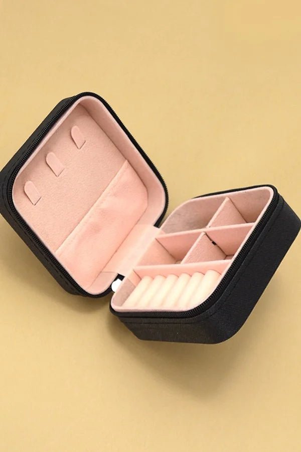 Wanderlust Travel Jewelry Box: Tangle - Free Velvet Organizer - Bella Blossom Boutique