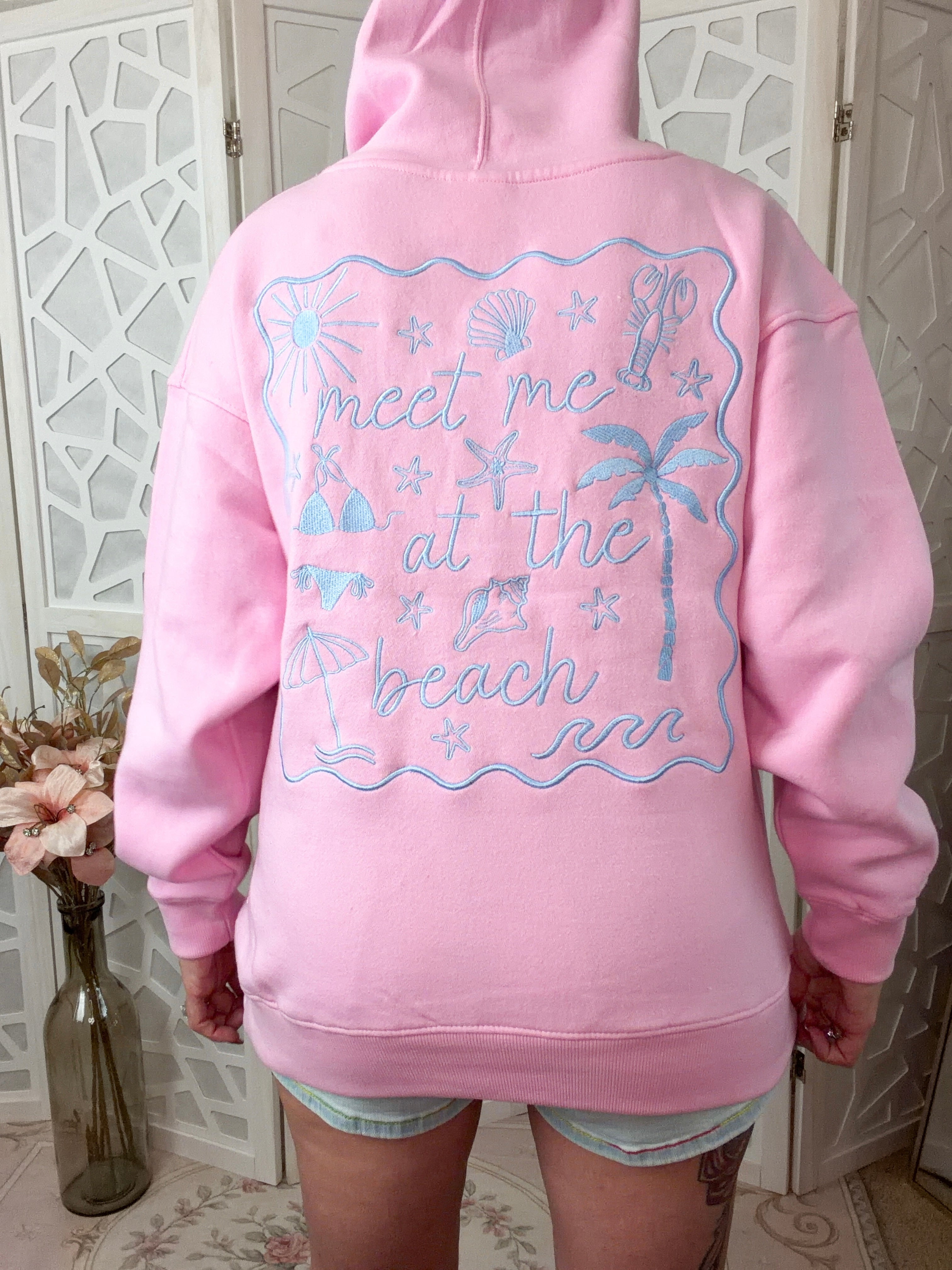 Meet Me At The Beach Hoodie- Bella Blossom Boutique