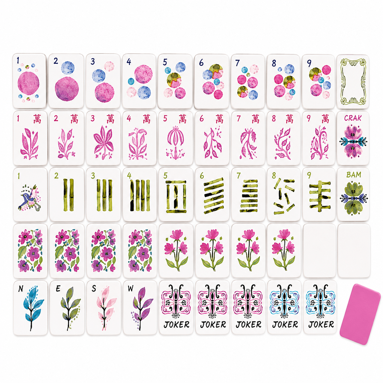 Amina Luxury American Mahjong Set – Designer Artist Edition (Preorder) - Bella Blossom Boutique