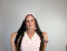 Amora Pink Tiered Heart Dangle Earrings - Boutique Statement Jewelry - Bella Blossom Boutique