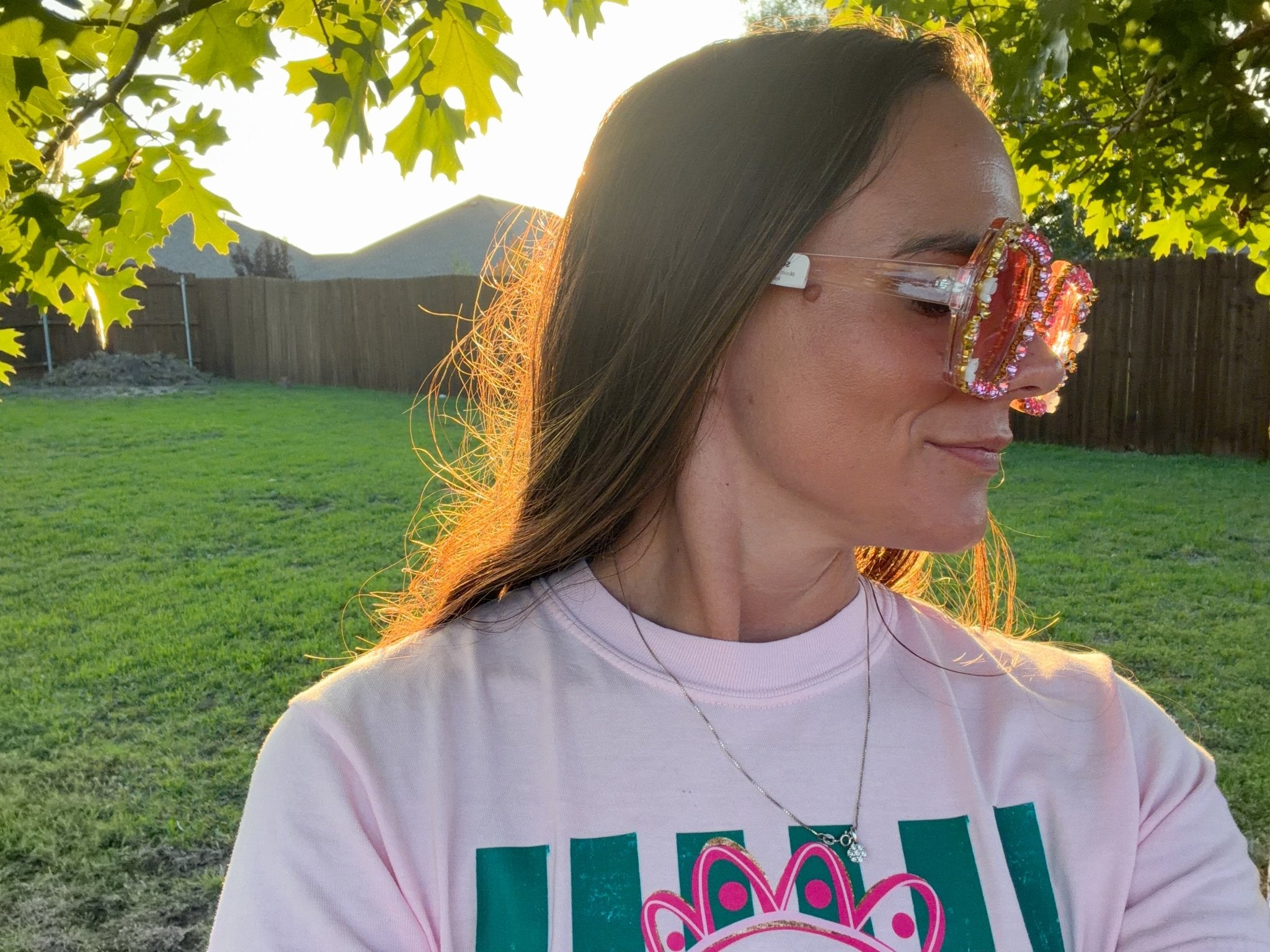 Bling & Bloom: Hand-Embellished Oversized Crystal Floral & Bee Sunglasses - Bella Blossom Boutique