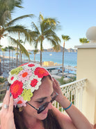 Boho Floral Crochet Headband – Hand-Stitched Flower Hair Wrap - Bella Blossom Boutique