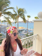 Boho Floral Crochet Headband – Hand-Stitched Flower Hair Wrap - Bella Blossom Boutique