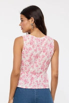 Boho Floral Tie - Front Summer Beach Vest - Bella Blossom Boutique