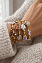 Brass Bejeweled Bangles - Bella Blossom Boutique