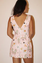 Café Rosé Pink Printed Cotton Mini Dress - Bella Blossom Boutique