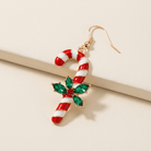 Candy Cane Dangle Earrings - Bella Blossom Boutique