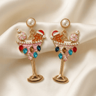 Christmas Martini Earrings - Bella Blossom Boutique
