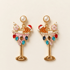 Christmas Martini Earrings - Bella Blossom Boutique