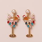 Christmas Martini Earrings - Bella Blossom Boutique