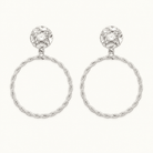 Circle Rhinestone Earrings - Bella Blossom Boutique
