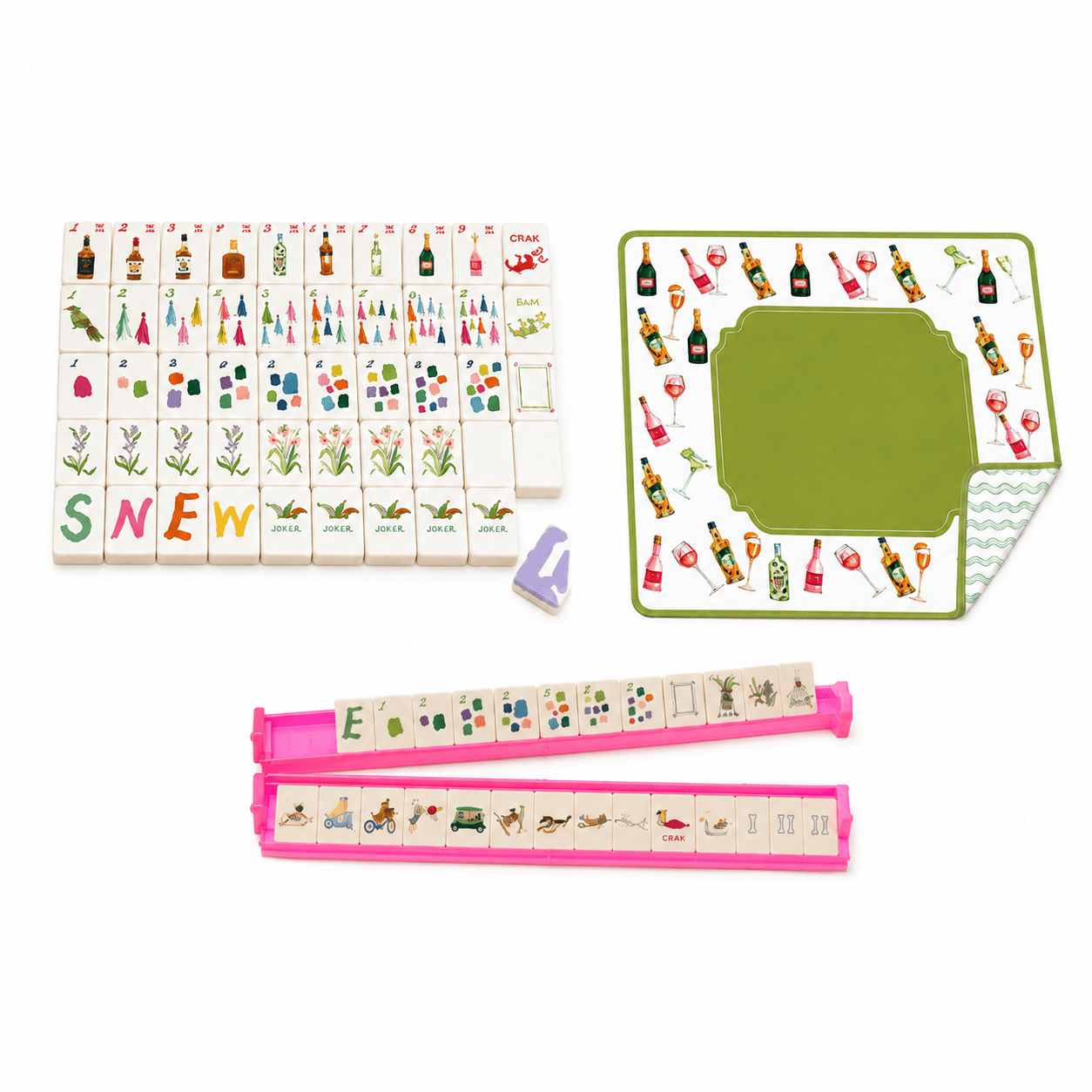 Cocktails Luxury American Mahjong Set – Artist Edition (Preorder) - Bella Blossom Boutique