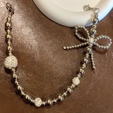 Coquette Beaded Bow Shoe Charm — Chic Jewelry for Sneakers & Clogs - Bella Blossom Boutique