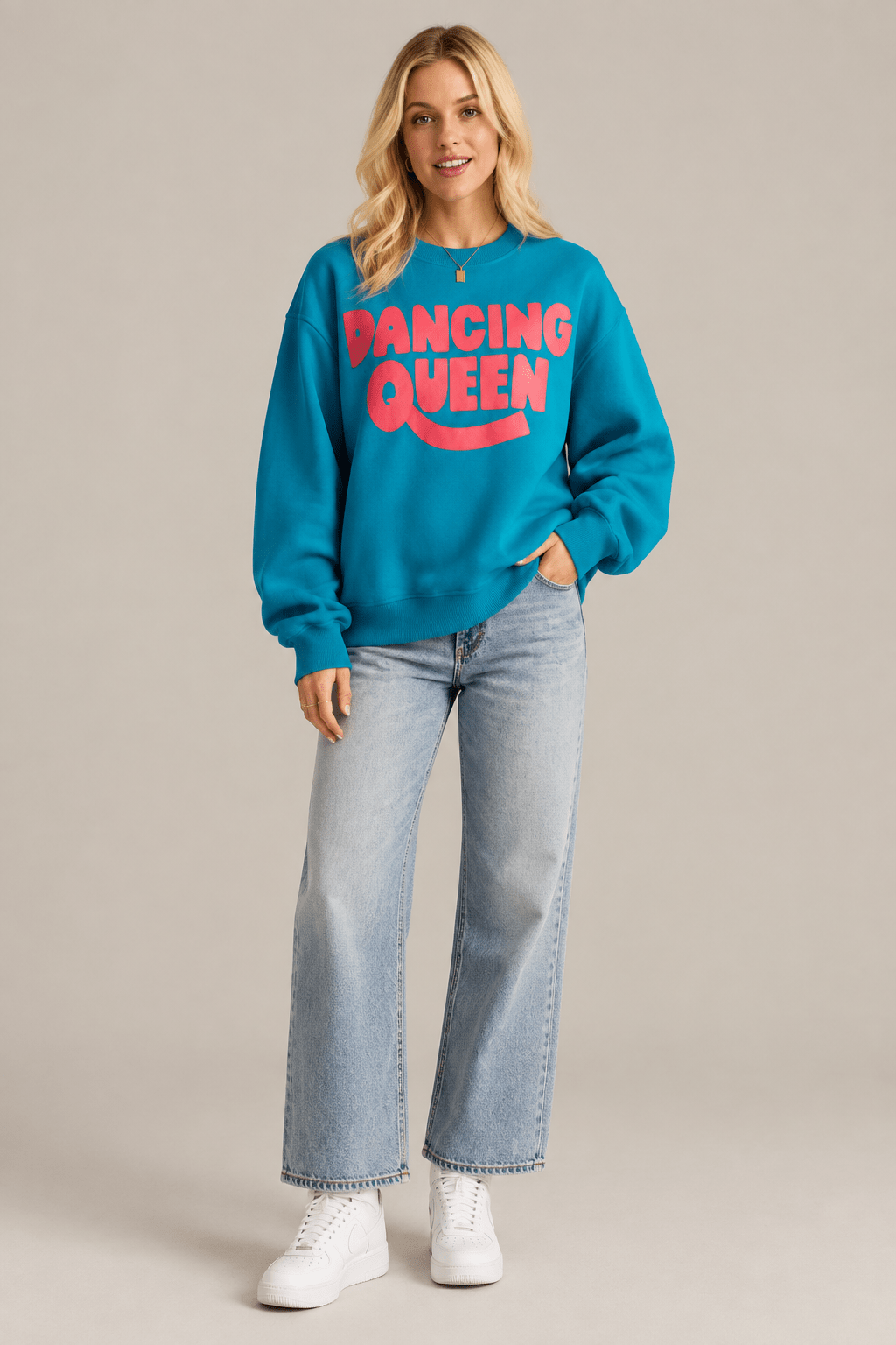 Dancing Queen Era Oversized Graphic Sweatshirt - Bella Blossom Boutique