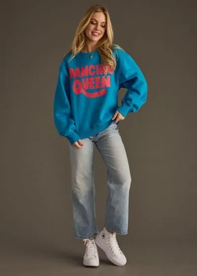 Dancing Queen Era Oversized Graphic Sweatshirt - Bella Blossom Boutique