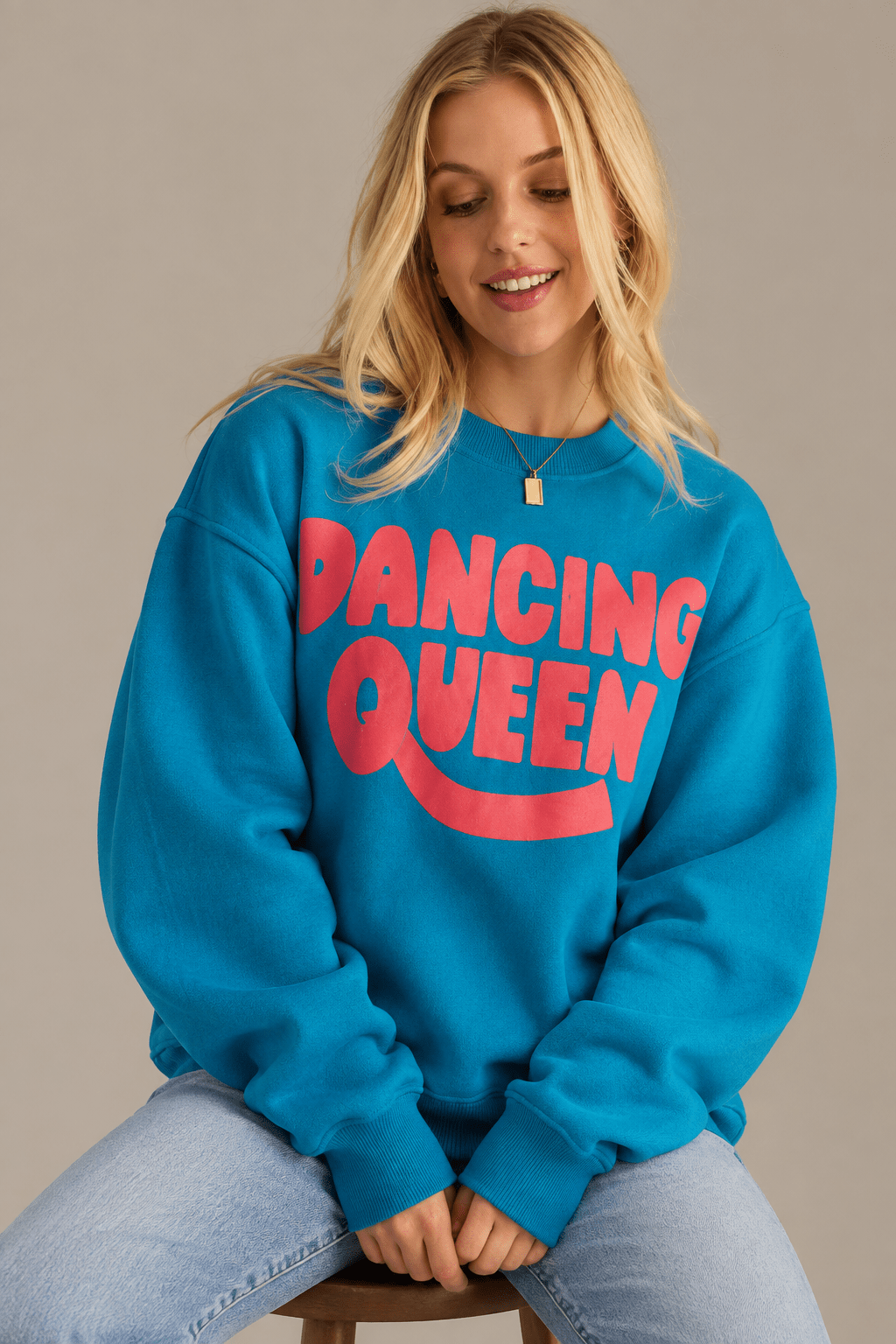 Dancing Queen Era Oversized Graphic Sweatshirt - Bella Blossom Boutique